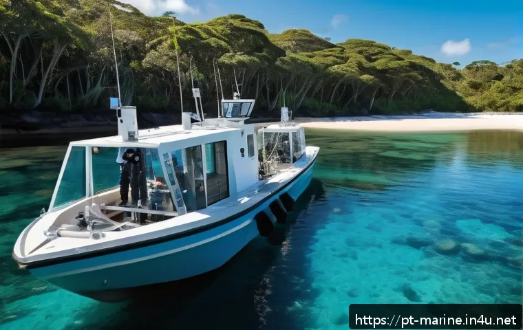 해양자원 개발의 국제 경쟁력 - A vibrant coastal research station in Brazil’s Northeast featuring advanced underwater drones and se...